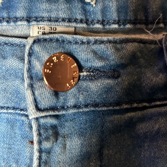 Forever 21 Blue Jean Shorts High-Waisted - Picture 3 of 9